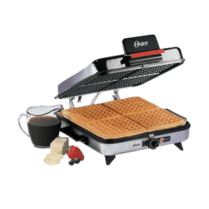 Plancha Sanduchera Oster Grill 4 Puestos CG120W Plateado