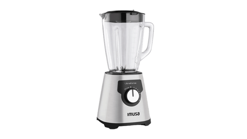 Licuadora Imusa Ultraforce Vidrio 600 Watts 2.2 Litros Gris