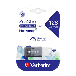 Memoria Flash USB Verbatim SeaGlass 128GB Gris