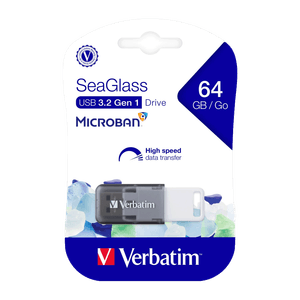 Memoria Flash USB Verbatim SeaGlass 64GB Gris
