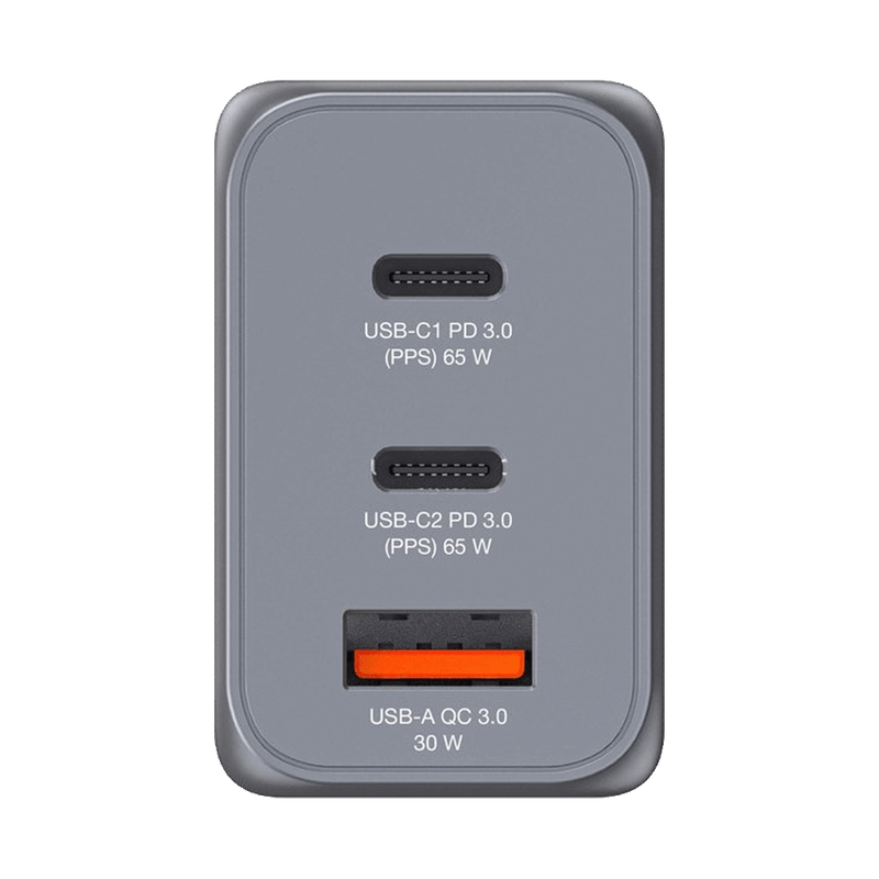 Cargador-de-Pared-Verbatim-GaN-3-Puertos-Gris-3