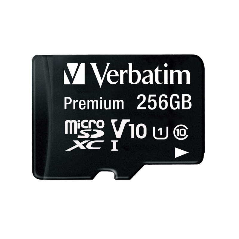 Memoria-Micro-SD-Premium-Verbatim-256GB-Clase-10-Negro-1
