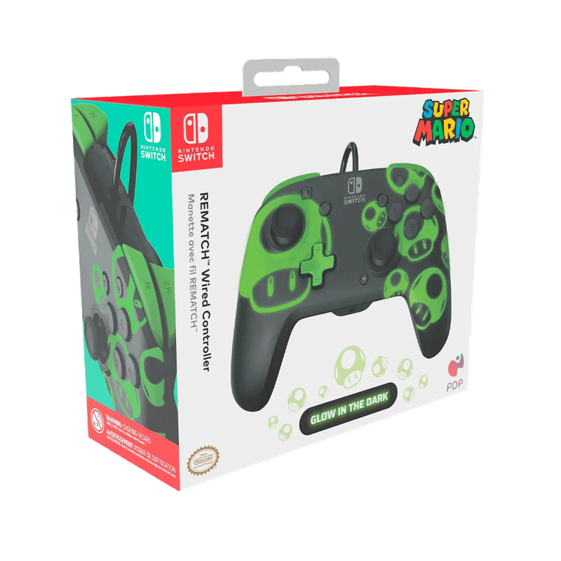 Control-Cableado-PDP-Nintendo-Switch-Rematch-Glow-Honguito-Negro-3
