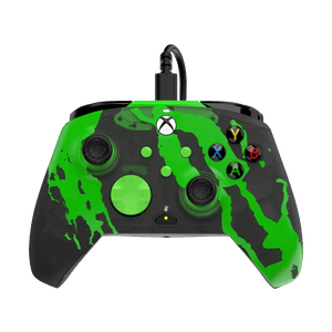 Control Cableado PDP Xbox Rematch Glow Verde Negro