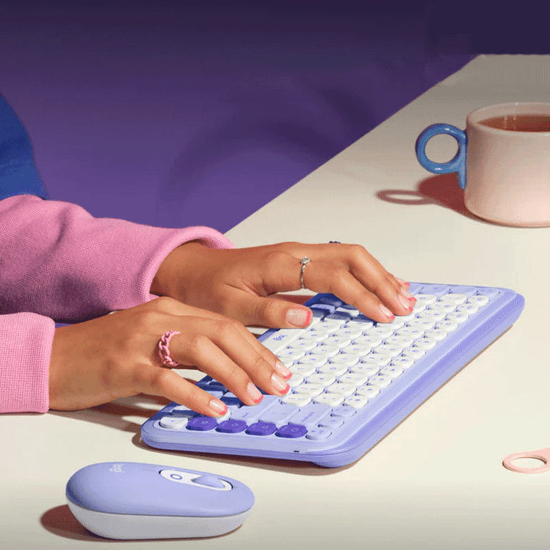 Combo-Teclado-Mouse-Inalambrico-Logitech-Pop-Icon-Morado-3